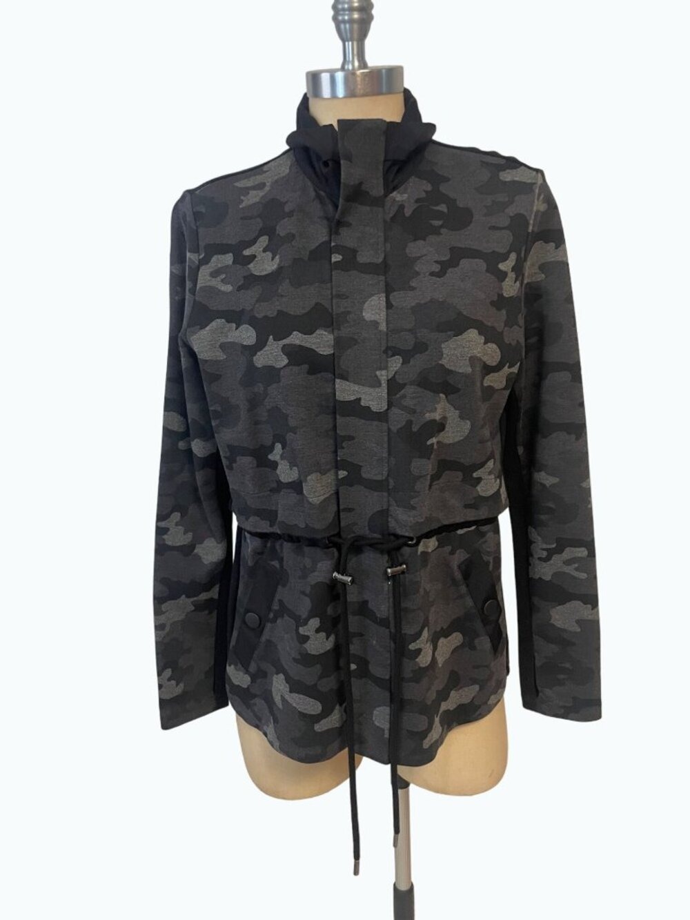 Cabi 3911 Black Gray ATC Camo Jacket Fall 2020 Size Medium
